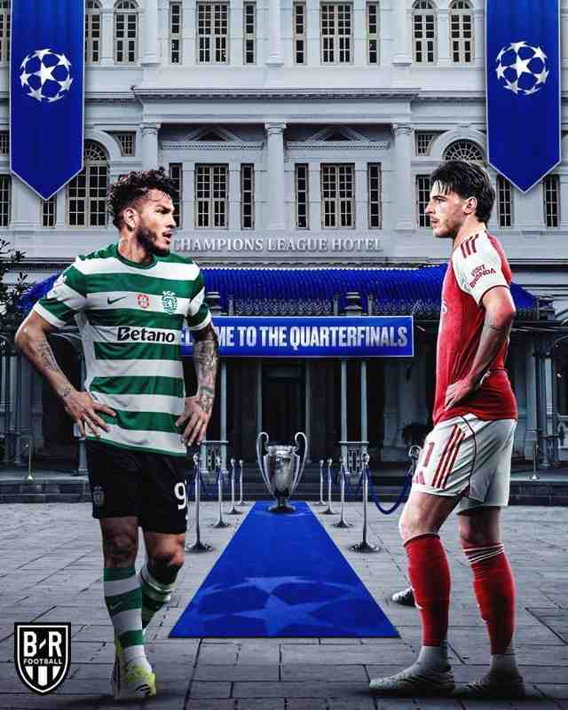  欧冠八强诞生惊喜，阿森纳对阵葡体，哲凯赖什旧主重逢引关注。 体育新闻 欧冠八强诞生惊喜，阿森纳对阵葡体，哲凯赖什旧主重逢引关注。 体育新闻