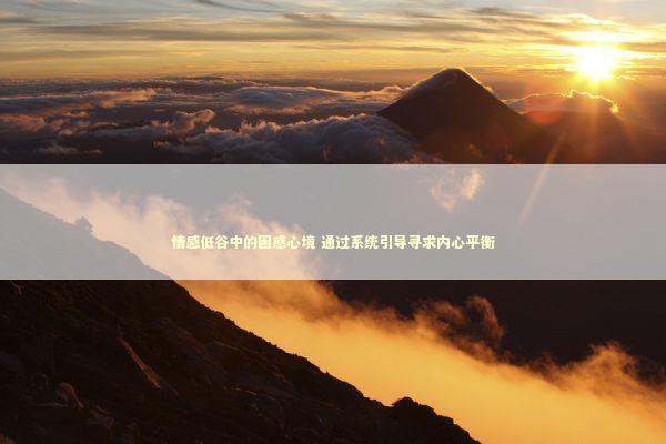 情感低谷中的困惑心境 通过系统引导寻求内心平衡 新闻